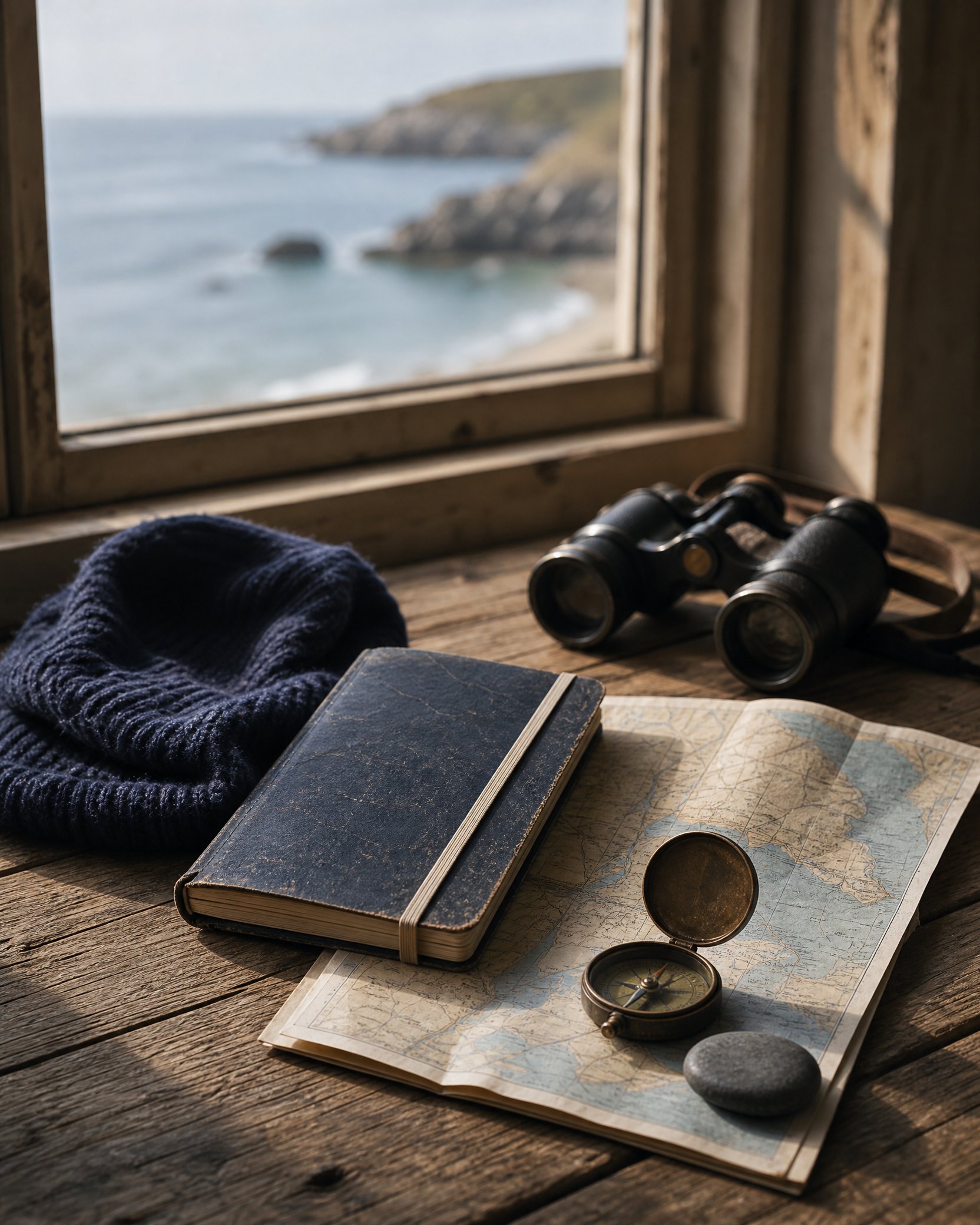 Coastal travel scene